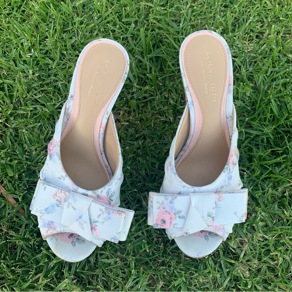 Antonio Melani x Born on Fifth Arden Floral Bow Dress Sandals - Picture 3 of 16